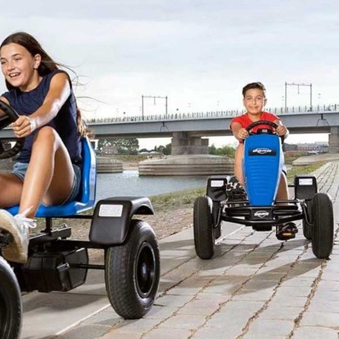 BERG B. Super Blue BFR  Kids & Adults Pedal or 3 Gear Powered Go Kart | Cobalt Blue