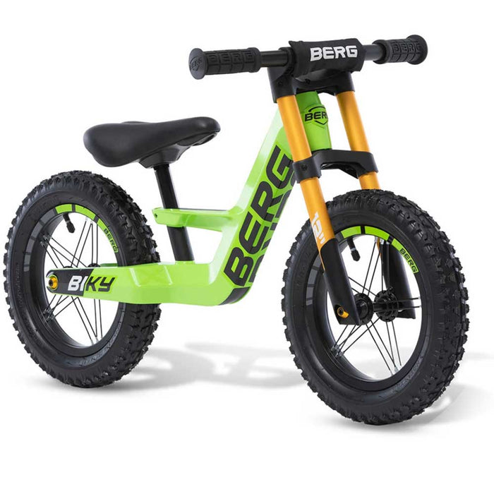 Berg Biky Balance Bike with Off Road Tyres | Slime Green