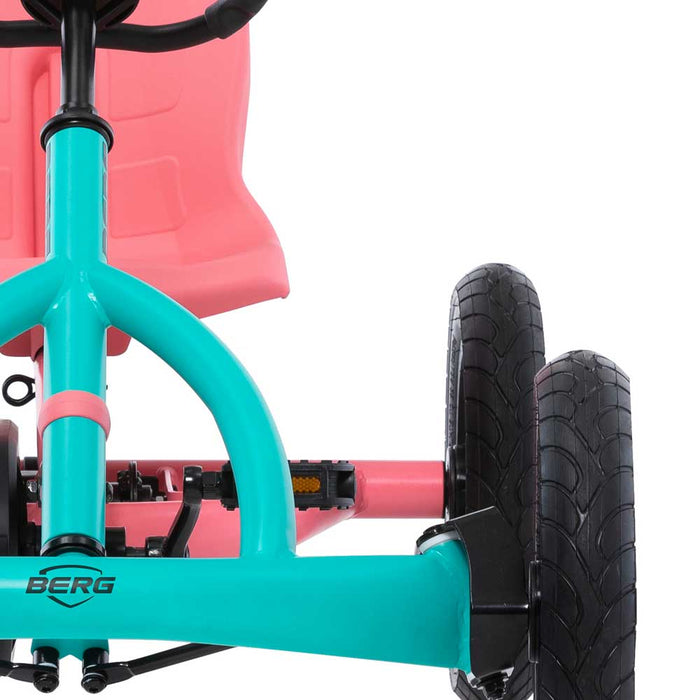 berg pedal go-kart buddy 2.0 lua Berg Buddy Kids Pedal Powered Go Kart | Lua Pink & Mint