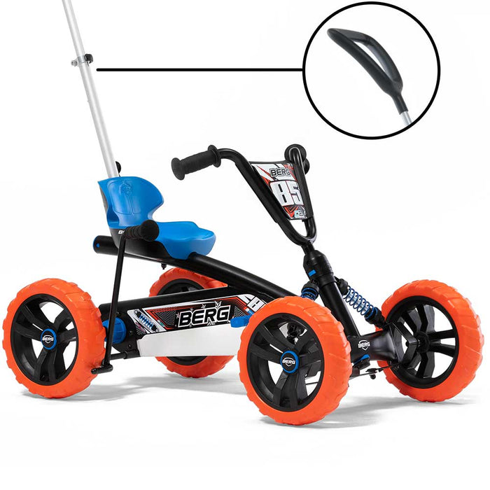 Berg Buzzy Nitro Kids/Children's Pedal Go Kart 2-in-1 Orange/Blue