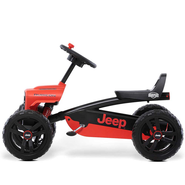 Berg Buzzy Officially Licensed JEEP Rubicon Kids Pedal Powered Go Kart | Rubicon Red
