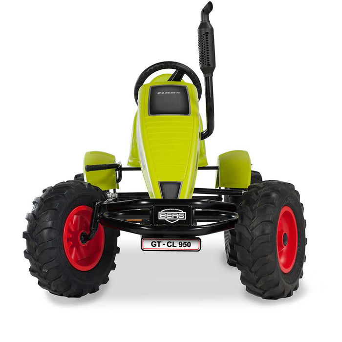 Berg Extra Officially Licensed Claas Harvester Inspired Kids & Adults Pedal or 3 Gear Powered Go Kart | Seed Green