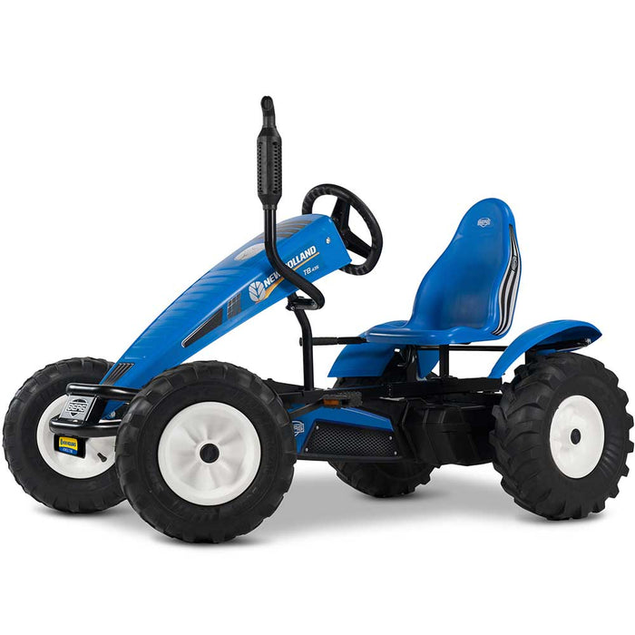 Berg Extra Officially Licensed New Holland Agricultural Machinery Inspired Kids & Adults Pedal or 3 Gear Powered Go Kart | Trademark Light Blue
