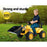 Bulldozer Digger Inspired Kids Ride On Electric Car | Yellow