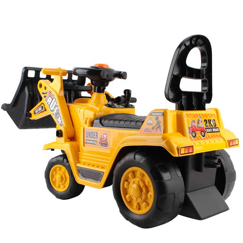 Construction Inspired Kids Ride On Car Bulldozer Yellow