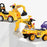 Construction Inspired Kids Ride On Car Excavator Yellow