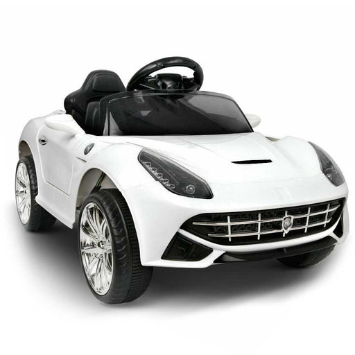 Ferrari F12 Inspired Kids Ride On Car with Remote Control White