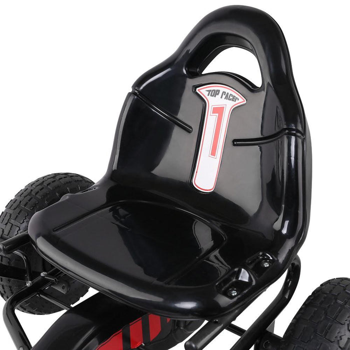 Mighty Racer Kids Pedal Powered Go Kart | Black (Limited Edition)