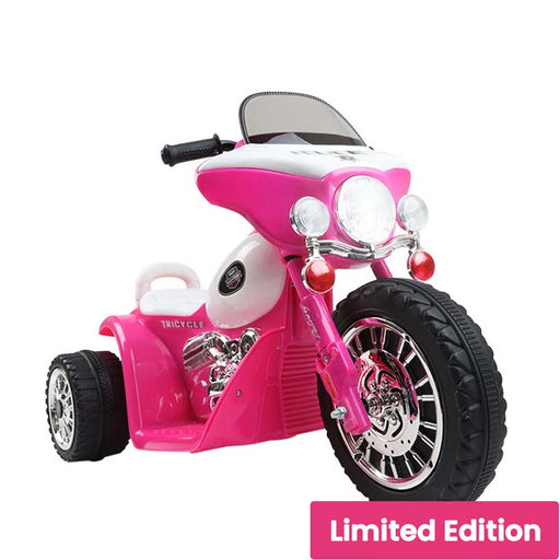 Harley Davidson Inspired Kids Ride On Motorbike Motorcycle Pink 