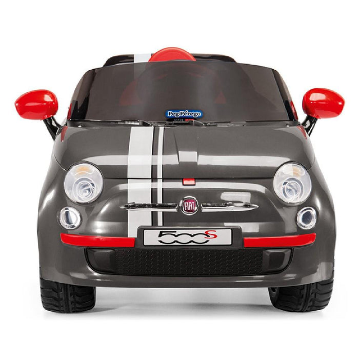 Peg Perego Officially Licensed Fiat 500 S Kids Ride On Car | Grey (Limited Edition)