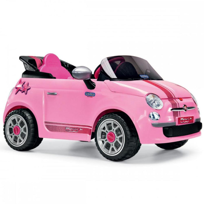 Peg Perego Officially Licensed Fiat 500 Star Kids Ride On Car | Pink (Limited Edition)