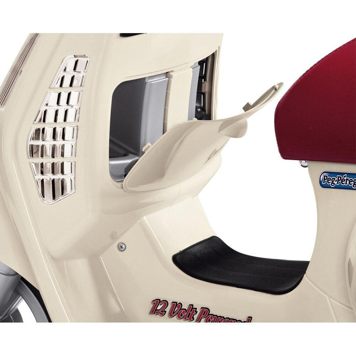 scooter peg perego Peg Perego Officially Licensed Vespa Kids Ride On Scooter | Vanilla/Cr