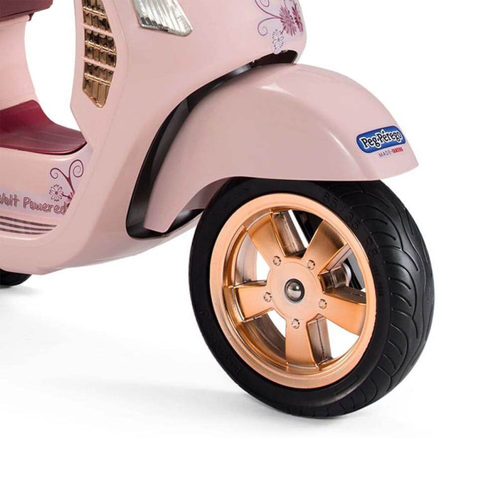 peg perego scooter Peg Perego Officially Licensed Vespa Kids Ride On Scooter | Pink/Coppe
