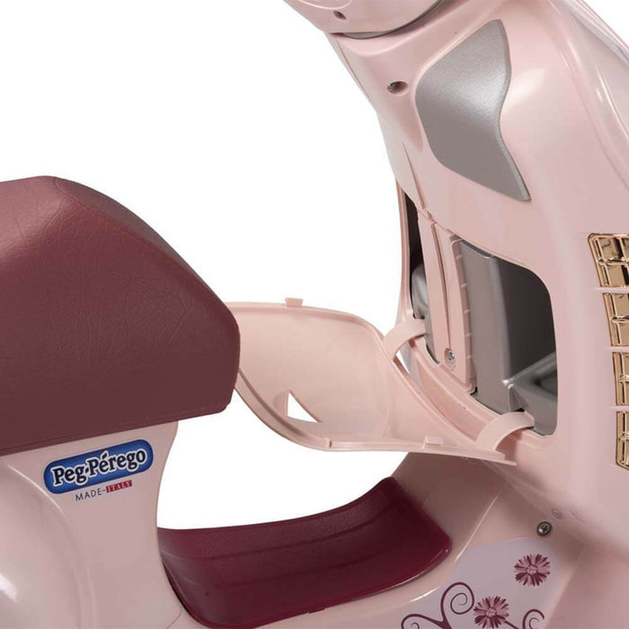 Peg Perego Officially Licensed Vespa Kids Ride On Scooter | Pink/Copper (Limited Edition)