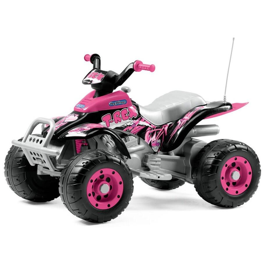 peg perego bike Peg Perego T-Rex Kids Ride On Quad Motorcycle | Pink