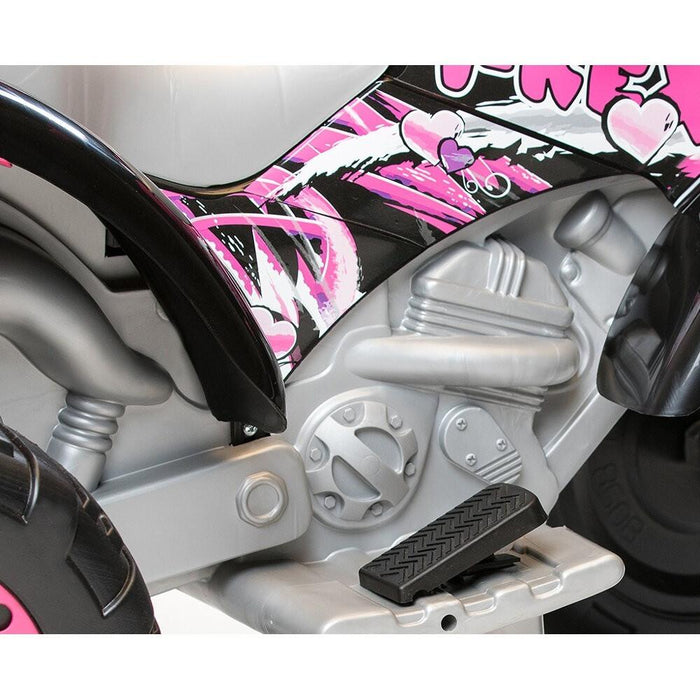 peg perego t rex quad bike Peg Perego T-Rex Kids Ride On Quad Motorcycle | Pink