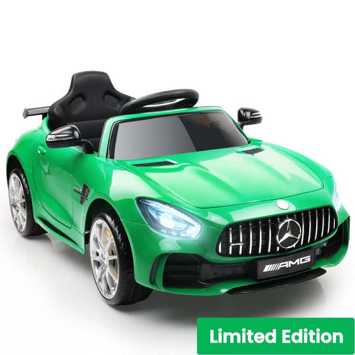 Mercedes Benz AMG GT R Licensed Kids Ride On Car with Remote Control Green