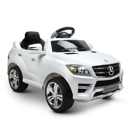 Mercedes Benz ML-350 Licensed Kids Ride On Car with Remote Control White 
