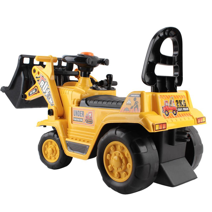 Construction Inspired Kids Ride On Car Bulldozer  | Yellow