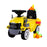 Construction Inspired Kids Ride On Car Excavator with Building Blocks | Yellow