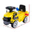 Construction Inspired Kids Ride On Car Excavator with Building Blocks | Yellow