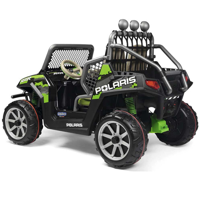 Peg Perego Officially Licensed Polaris Ranger Razor Two Seater Kids Ride On Car | Green/Black