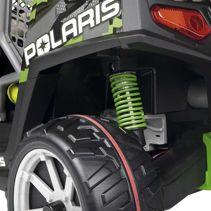 Peg Perego Officially Licensed Polaris Ranger Razor Two Seater Kids Ride On Car | Green/Black