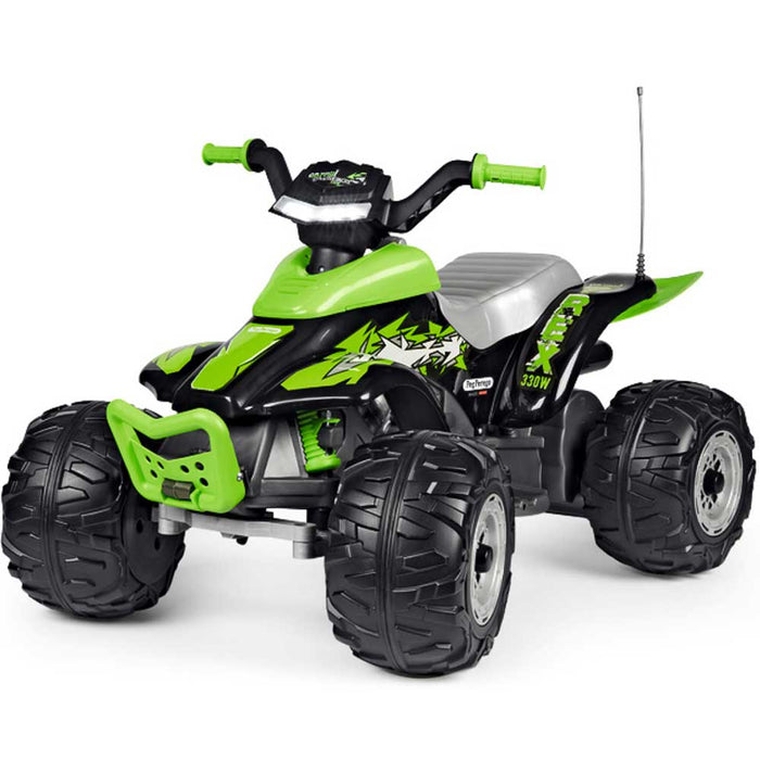 peg perego police motorcycle Peg Perego T-Rex Kids Ride On Quad Motorcycle | Slime Green