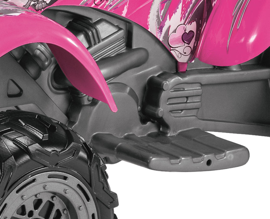 peg perego pink 4 wheeler Peg Perego Bearcat Kids Ride On Quad Motorcycle | Pink