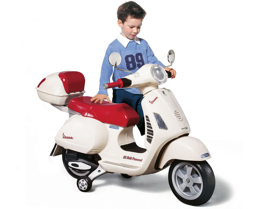 scooter peg perego Peg Perego Officially Licensed Vespa Kids Ride On Scooter | Vanilla/Cr