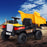 Construction Inspired Dump Truck Bulldozer Kids Ride On Electric Car | BlackYellow