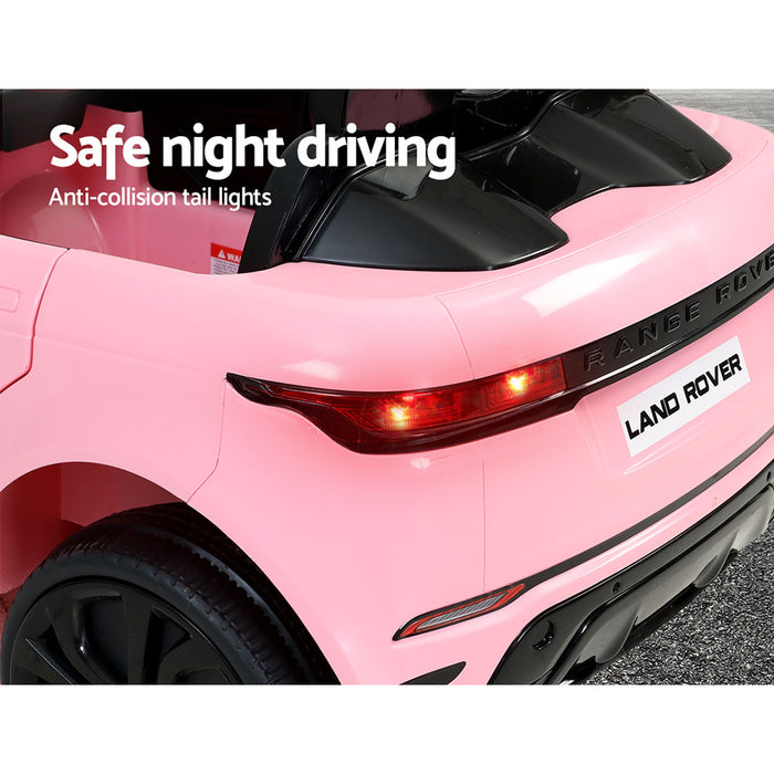 Range Rover Evoque Pink Electric Toy Car Kids Range Rover Range