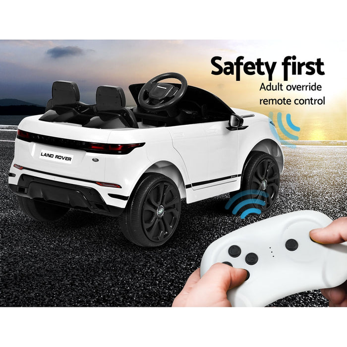 Range Rover Evoque Officially Licensed Kids Ride On Car with Remote Control |  White
