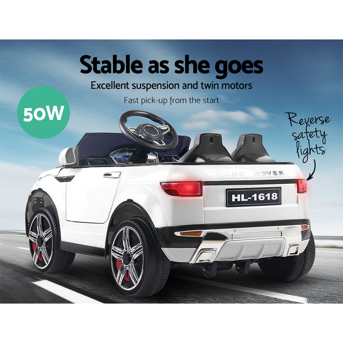 Range Rover Evoque Inspired Kids Ride On Car with Remote Control | White