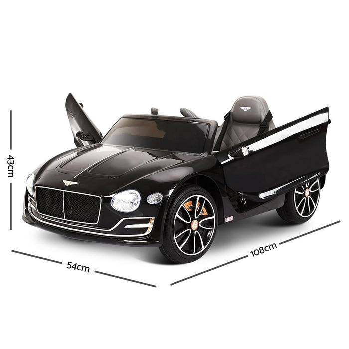 Bentley EXP Licensed Kids Ride On Car with Remote Control | Black
