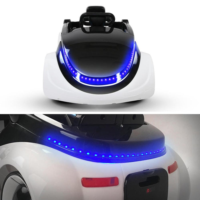 iRobot Inspired Kids Ride On Car with Remote Control | White
