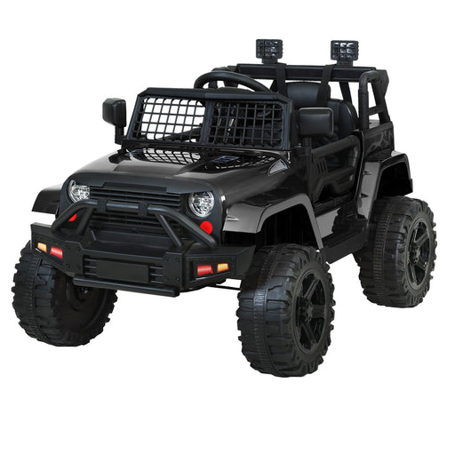 Jeep Inspired Kids Ride On Car with Remote Control | Stealth Black