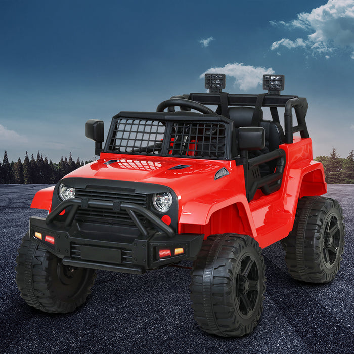 Jeep Inspired Kids Ride On Car with Remote Control | Raging Red
