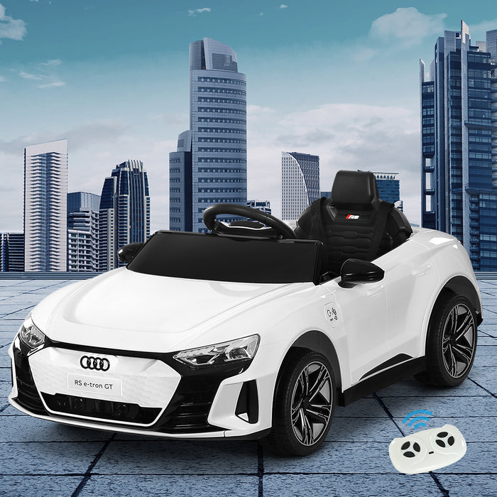 Audi RS E-Tron GT Officially Licensed Kids Ride On Car with Remote Control | White