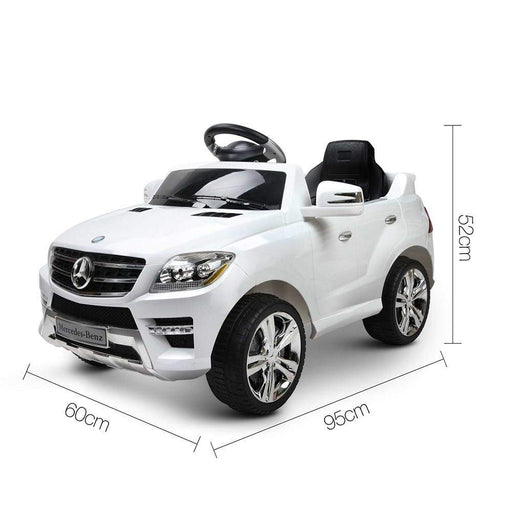Mercedes Benz ML-350 Licensed Kids Ride On Car with Remote Control | White