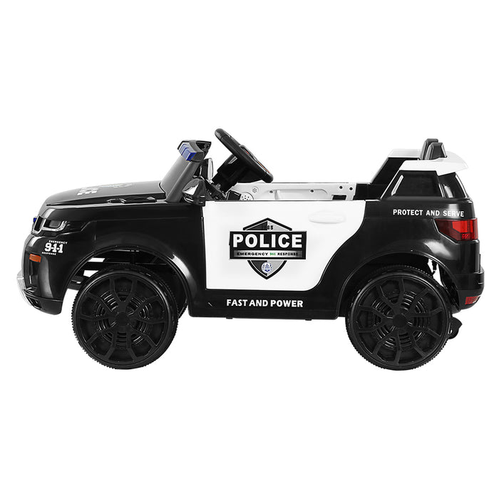 Range Rover 911 Police Inspired Kids Ride On Car with Remote Control | Black