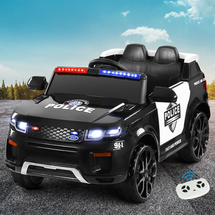 Range Rover 911 Police Inspired Kids Ride On Car with Remote Control | Black