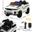 Range Rover Europol Police Inspired Kids Ride On Car with Remote Control | White