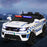 Range Rover Police Inspired Kids Ride On Car with Remote Control | White