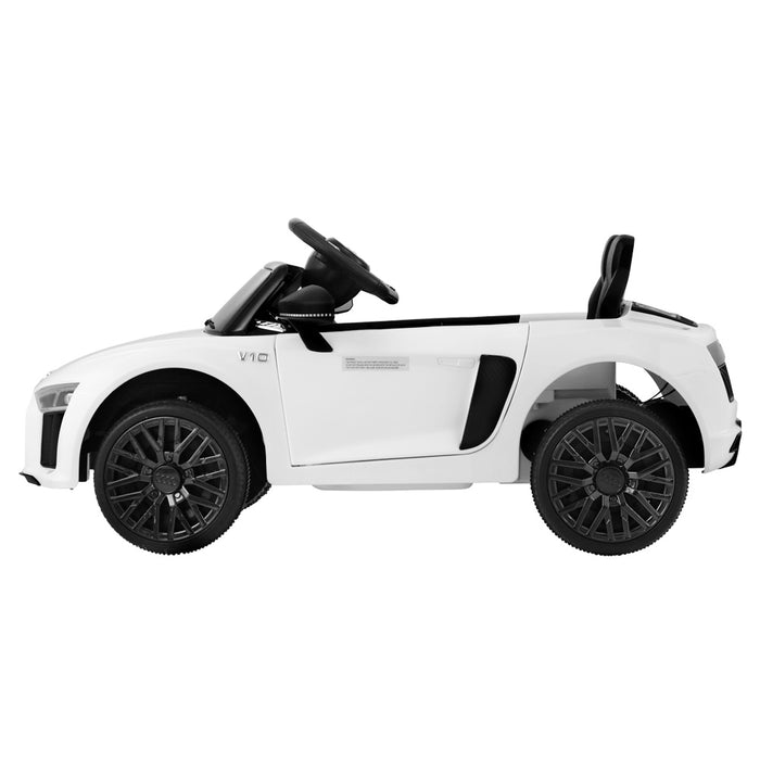 Audi R8 Spyder Licensed Kids Ride On Car with Remote Control | White