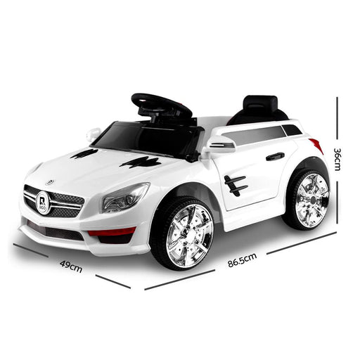 Mercedes Benz SL63 AMG Inspired Kids Ride On Car with Remote Control | White