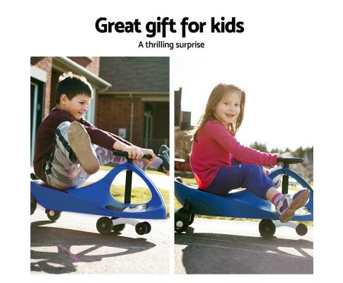 Sunny Days Kids Ride On Swing Car | Blue