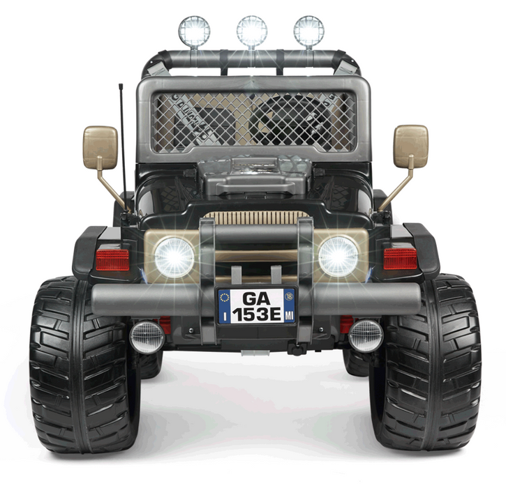 peg perego with remote Peg Perego Gaucho XP Two Seater Off Road Kids Ride On Car | Black
