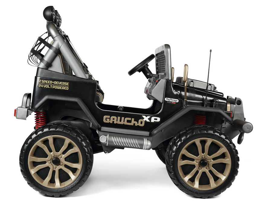 peg perego gaucho Peg Perego Gaucho XP Two Seater Off Road Kids Ride On Car | Black