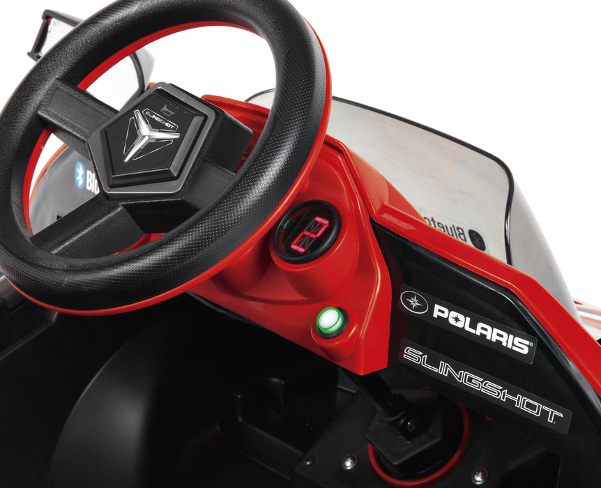 Peg Perego Officially Licensed Polaris Slingshot Kids Ride On Car | Red/Black